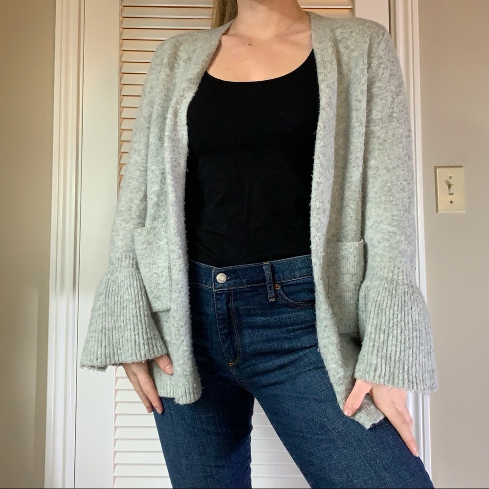 Bell sleeve cardigan